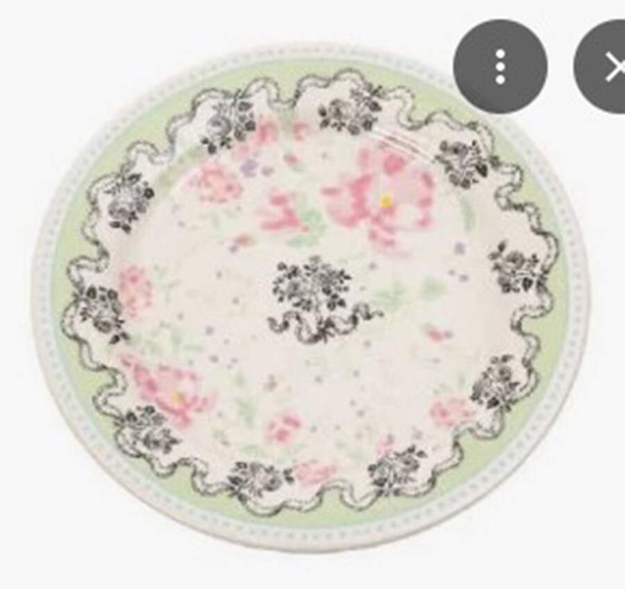 Pompadour Canape Plate by Faiencerie De Gien-1