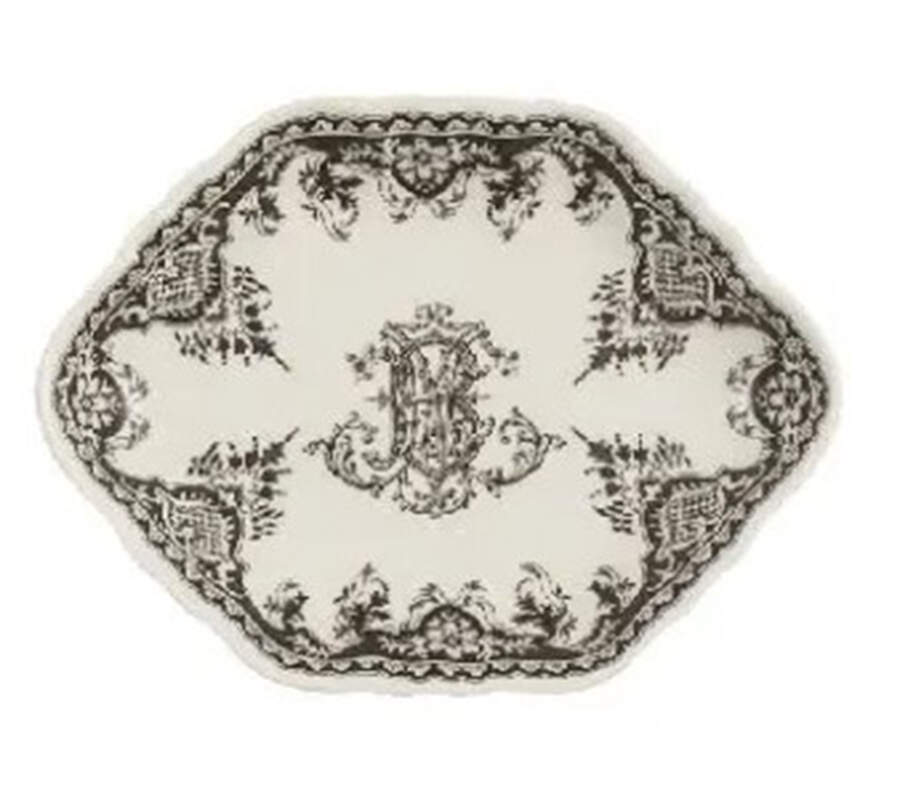 Monogramme Soap Dish by Faiencerie De Gien-1