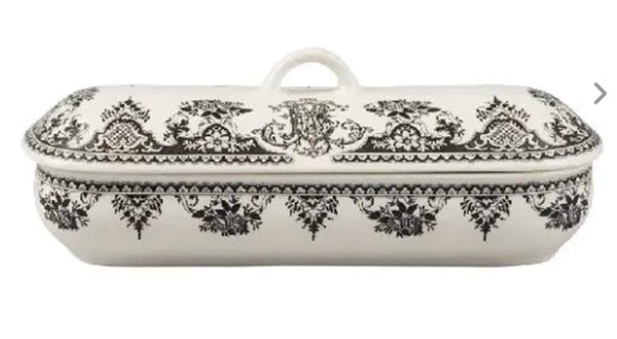 Monogramme Hair Brush Box & Lid by Faiencerie De Gien-1