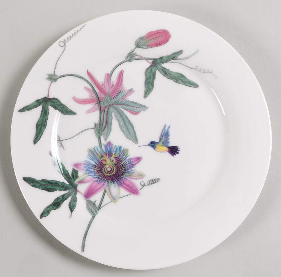 Hummingbird Garden Salad Plate by Grace's Teaware-1