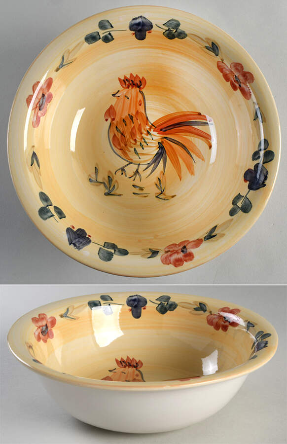 Good Morning-Yellow (Everyday) 9" Round Vegetable Bowl by Gibson Designs-1