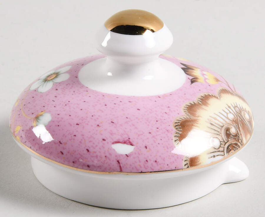 Peacock Lotus Garden Lid for Teapot by Grace's Teaware-1