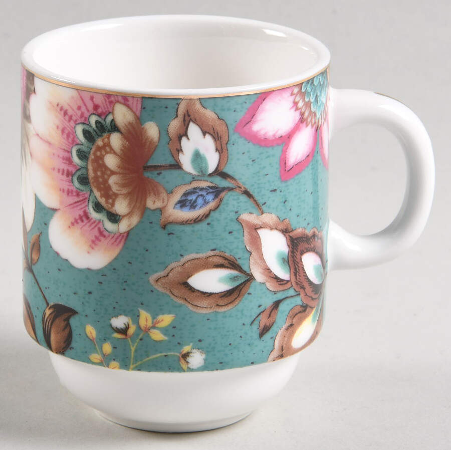 Peacock Lotus Garden Stackable Mug by Grace's Teaware-1