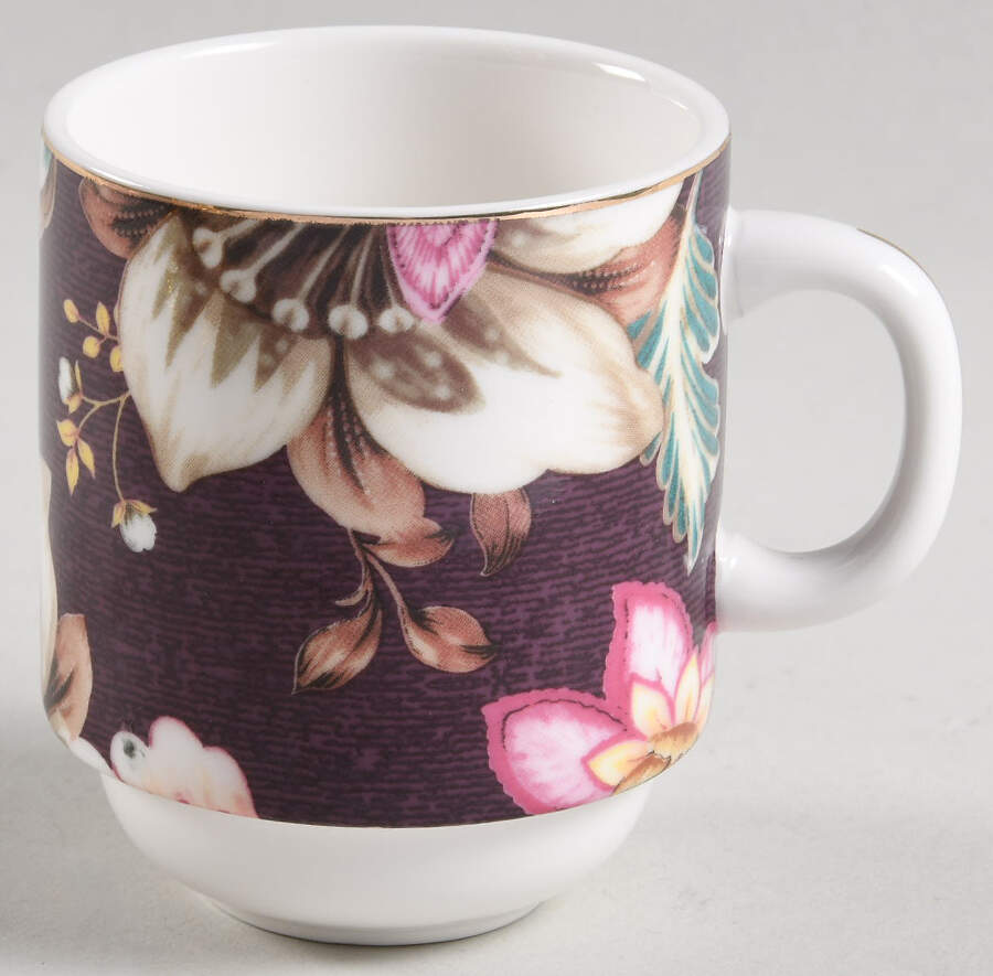 Peacock Lotus Garden Stackable Mug by Grace's Teaware-1