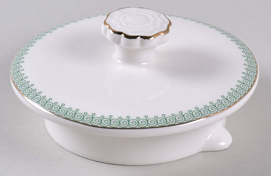 Green Lace Lid For Tea For 1 Teapot by Grace's Teaware-1