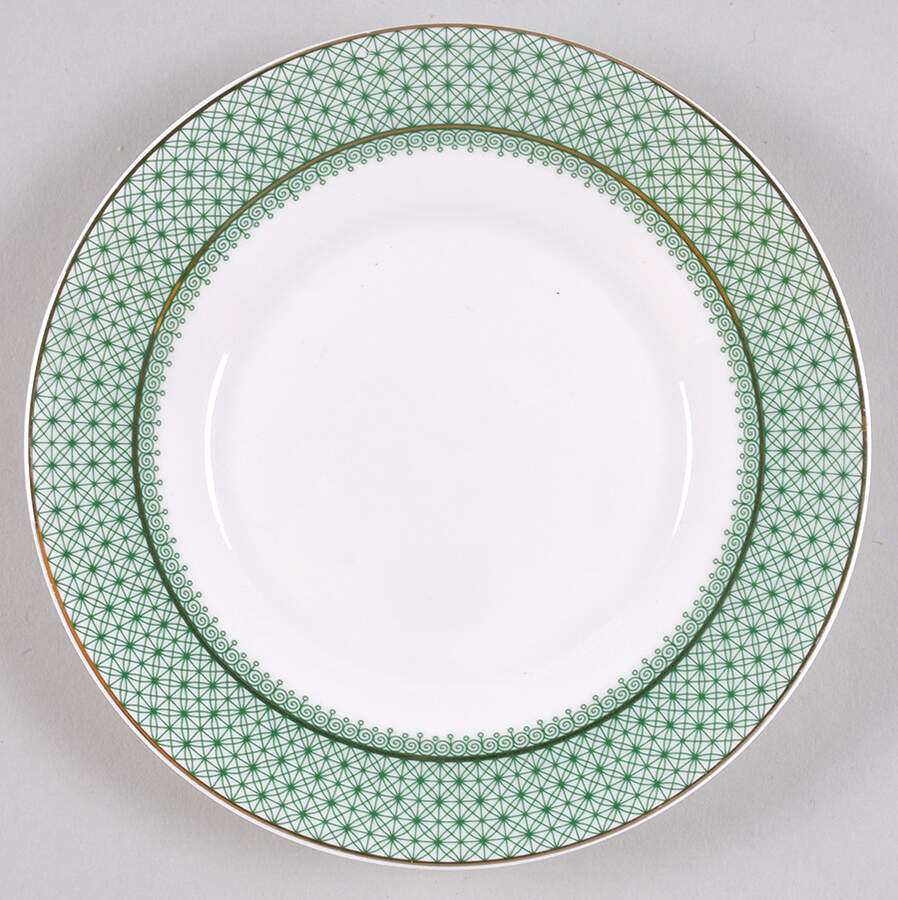 Green Lace Saucer for Tea for 1 by Grace's Teaware-1