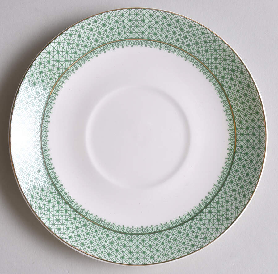 Green Lace Saucer by Grace's Teaware-1