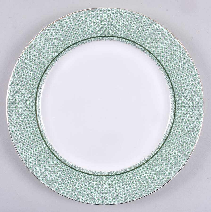 Green Lace Dinner Plate by Grace's Teaware-1