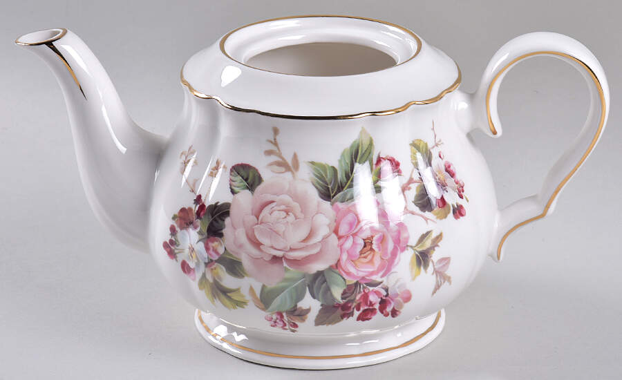 Winter Rose Teapot No Lid by Grace's Teaware-1