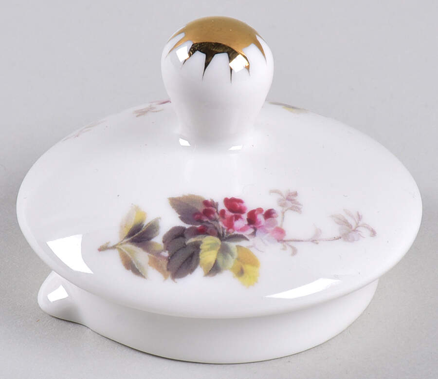 Winter Rose Lid For Tea For 1 Teapot by Grace's Teaware-1