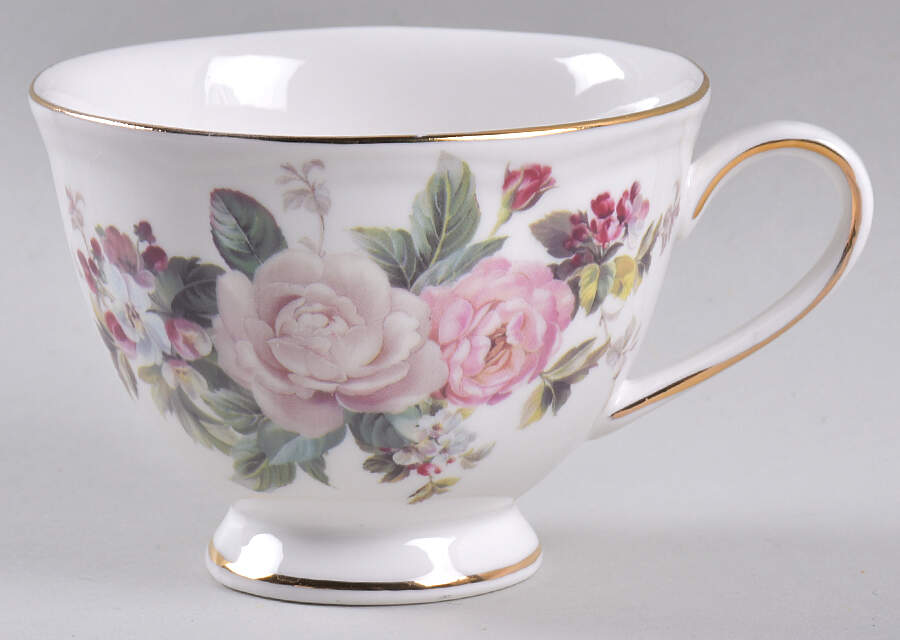 Winter Rose Flat Cup by Grace's Teaware-1