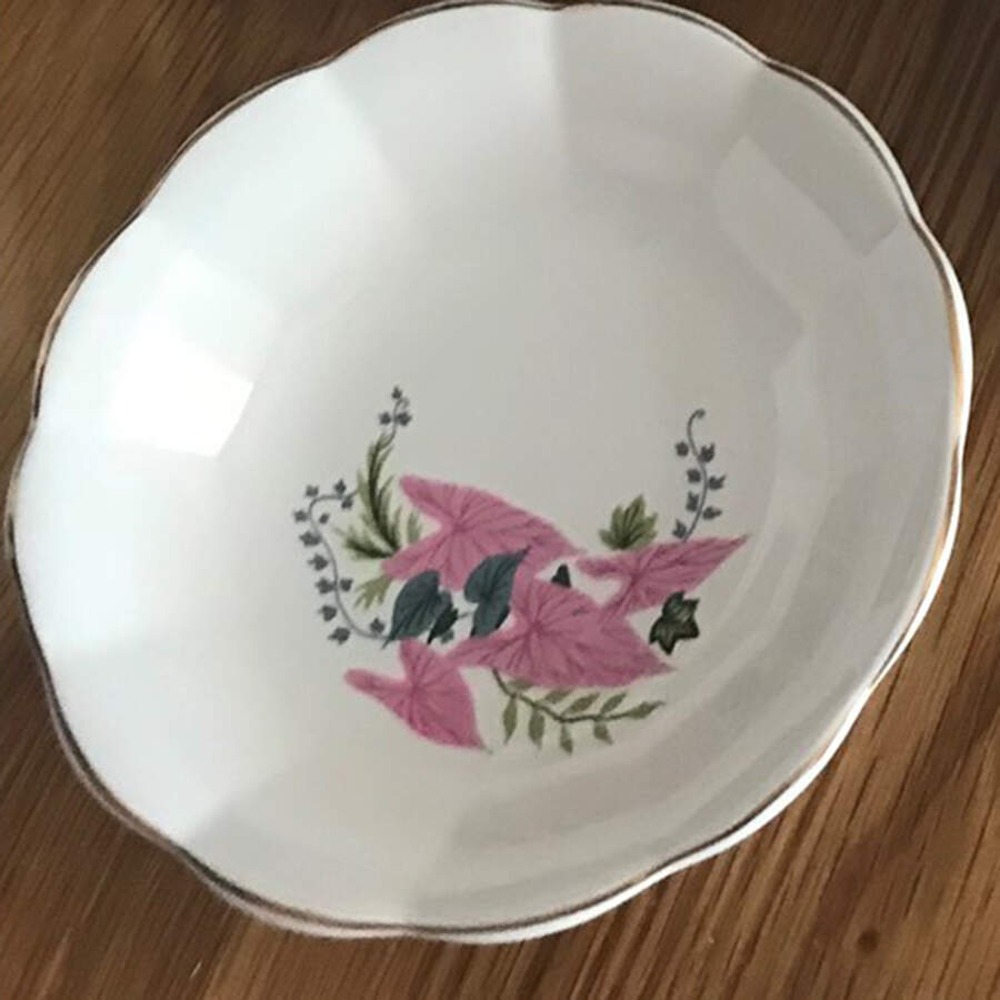 Pink Caladimus (Georgette) Fruit/Dessert (Sauce) Bowl by WS George-1