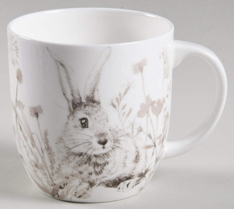 Grey Bunny Mug by Grace's Teaware-1