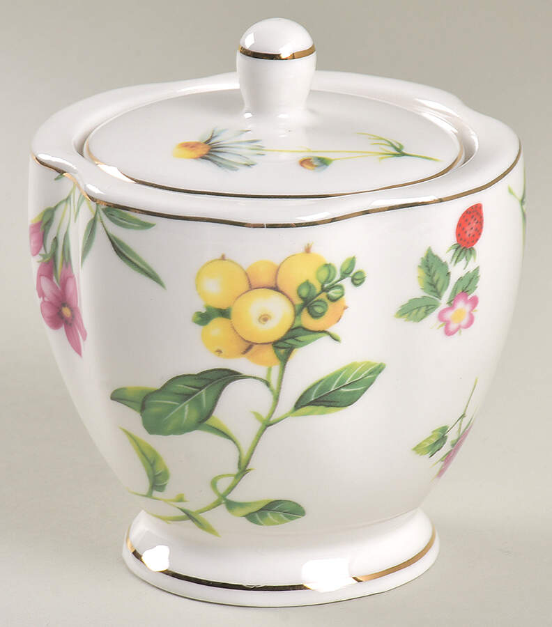 Scatter Floral (2024) Sugar Bowl & Lid by Grace's Teaware-1