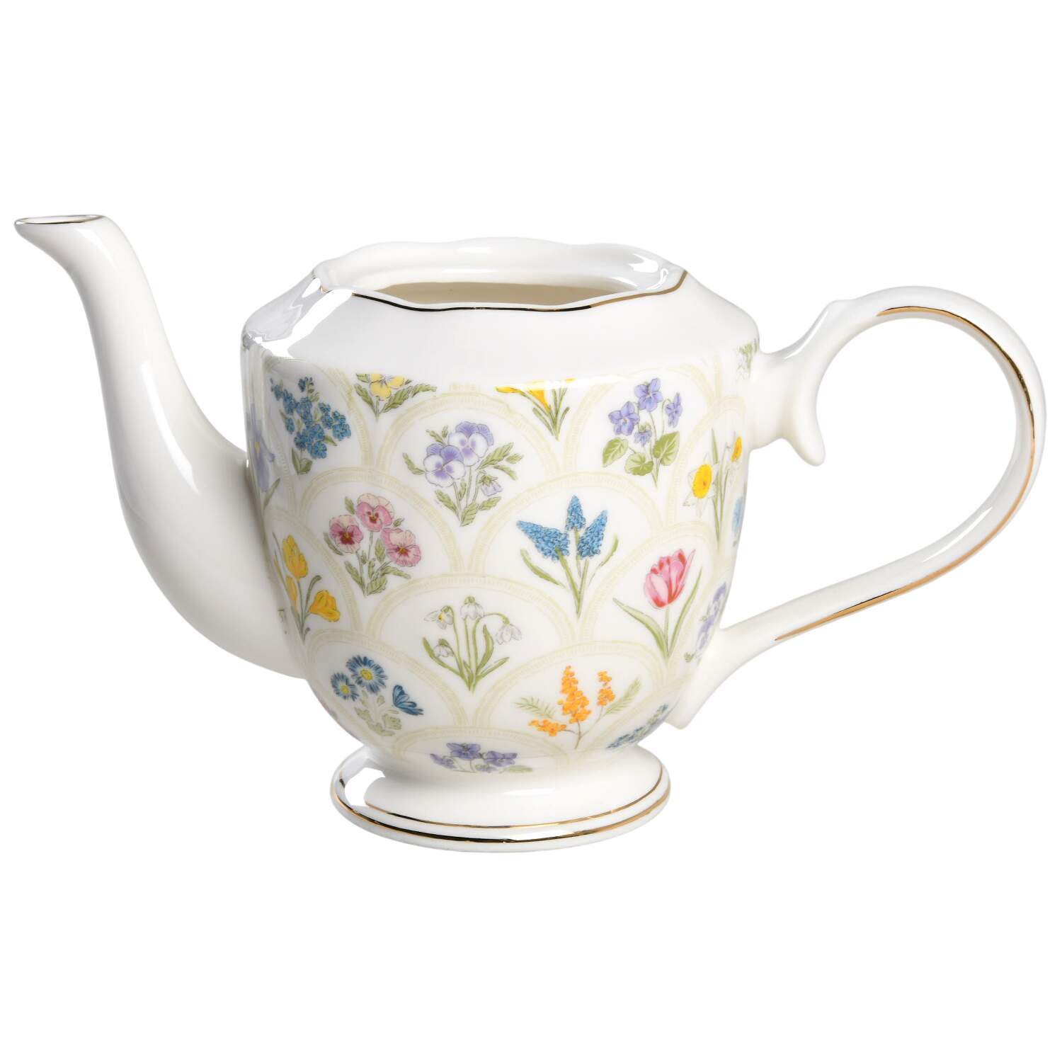 Scatter Floral (2024) Teapot No Lid by Grace's Teaware-1
