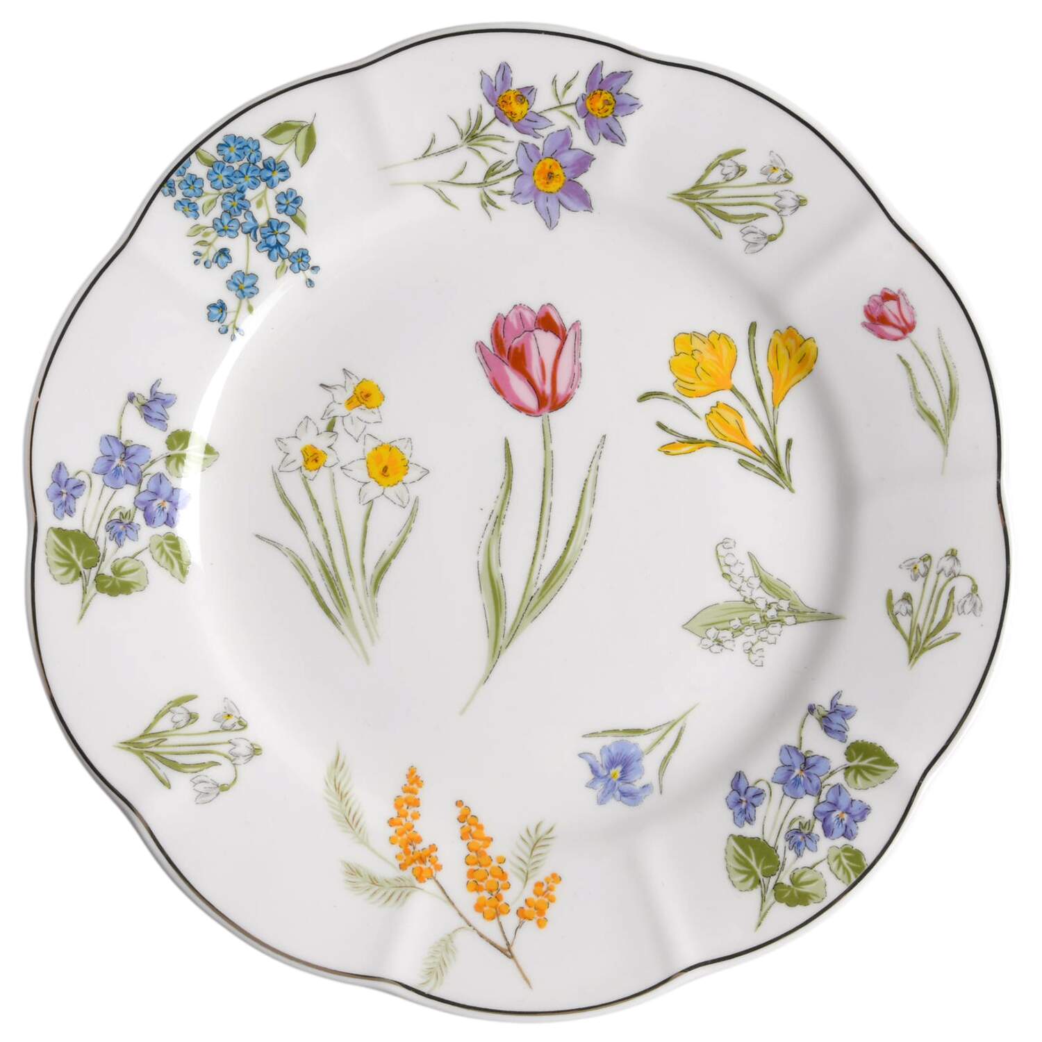 Scatter Floral (2024) Salad Plate by Grace's Teaware-1