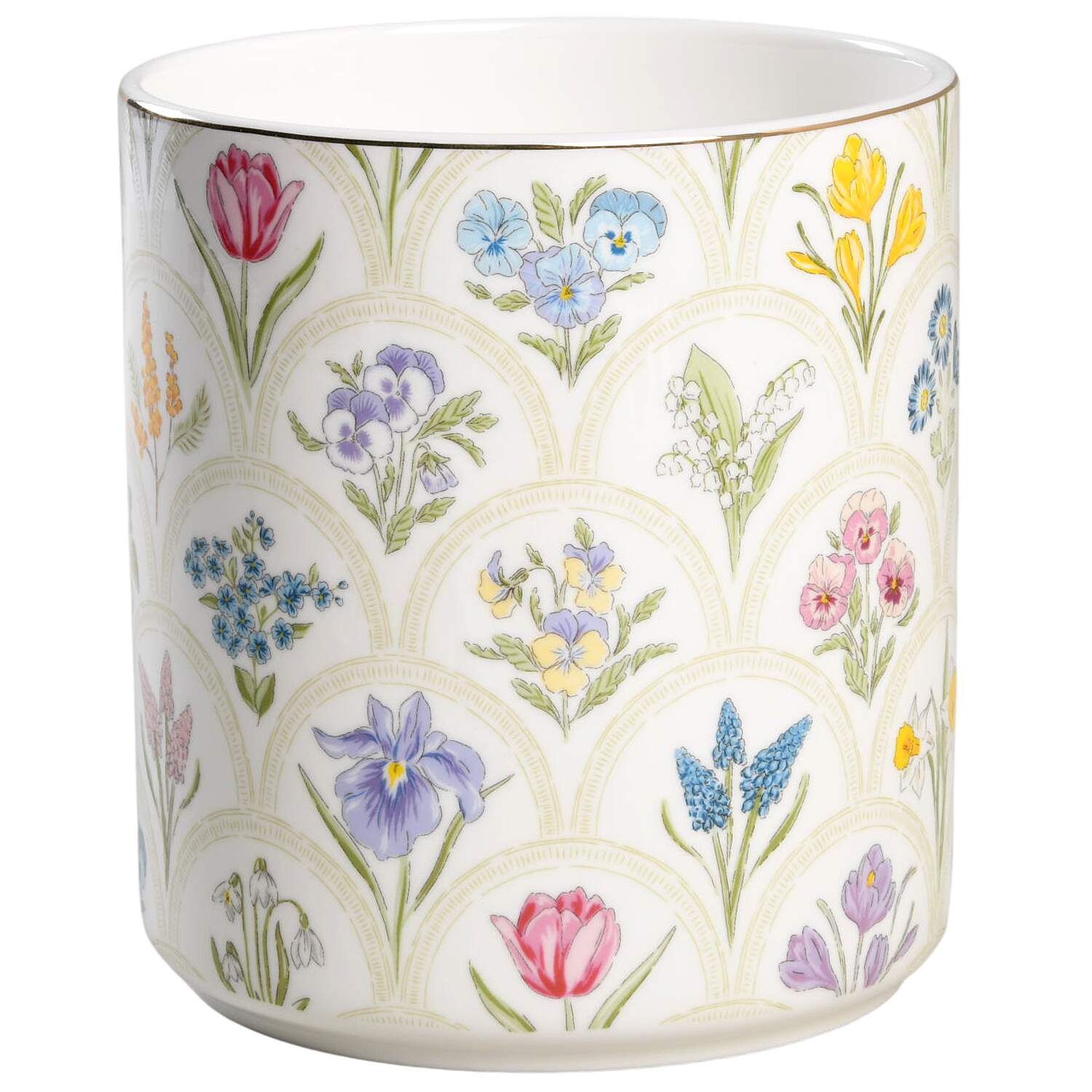 Scatter Floral (2024) Medium Canister No Lid by Grace's Teaware-1