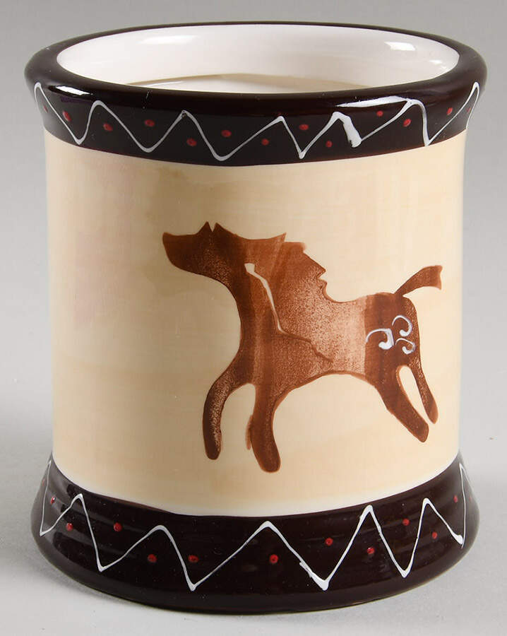 Kokopelli 8" Storage Jar No Lid by Gila River Resorts-1