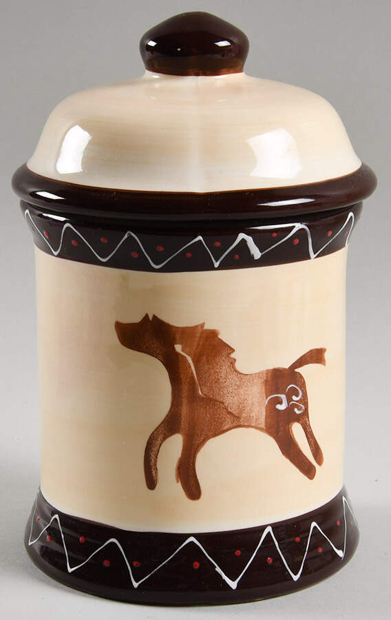 Kokopelli 8" Storage Jar & Lid by Gila River Resorts-1