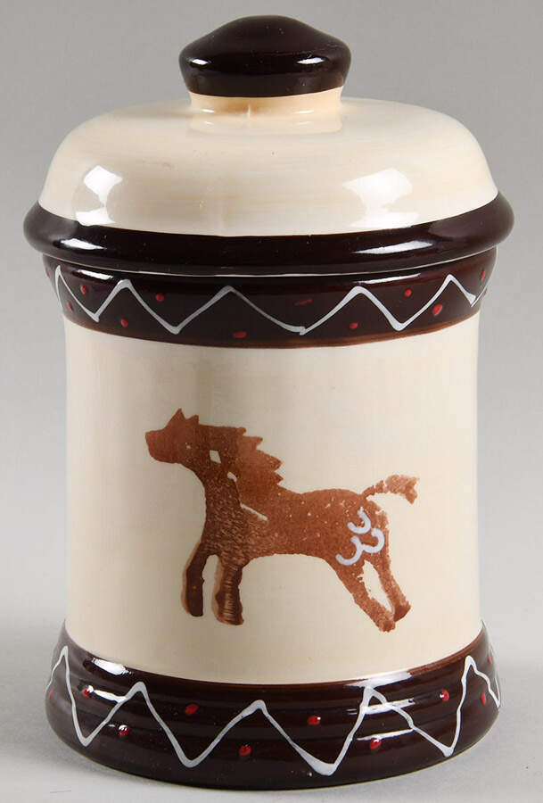 Kokopelli 7" Storage Jar & Lid by Gila River Resorts-1