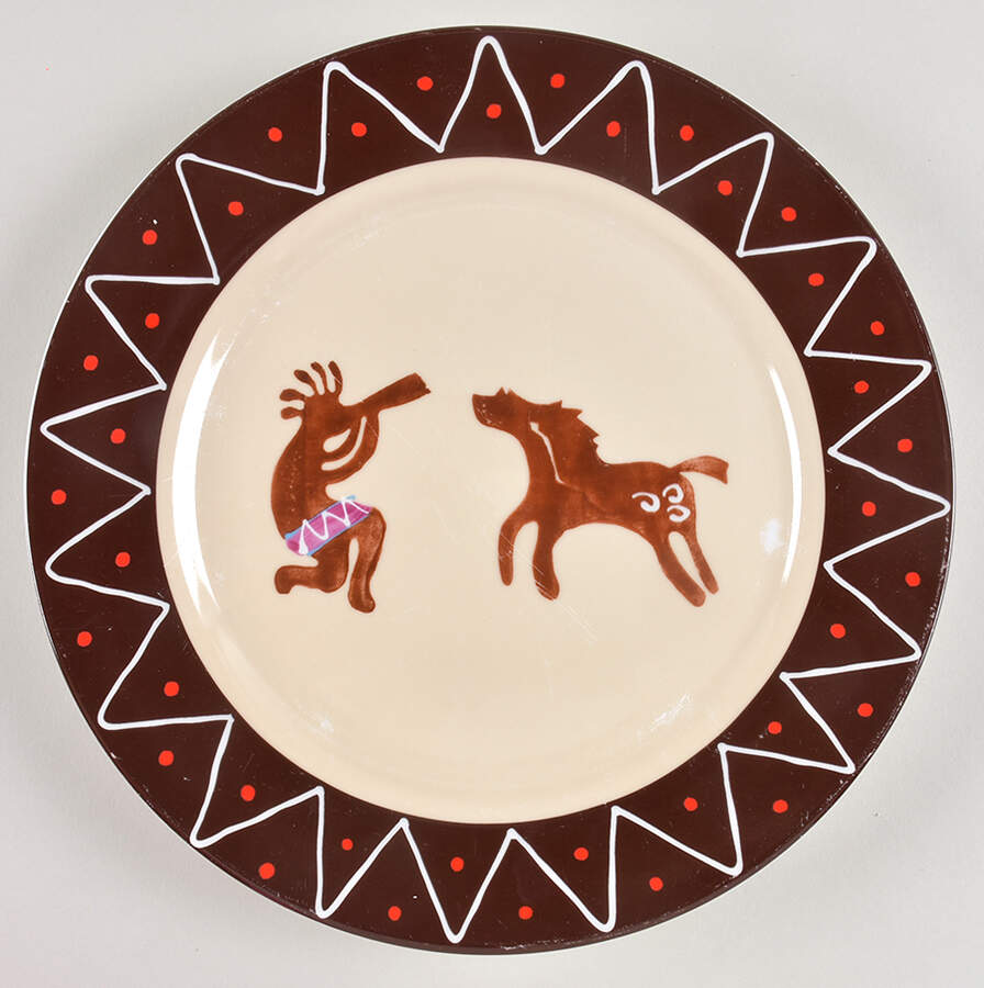 Kokopelli Dinner Plate by Gila River Resorts-1