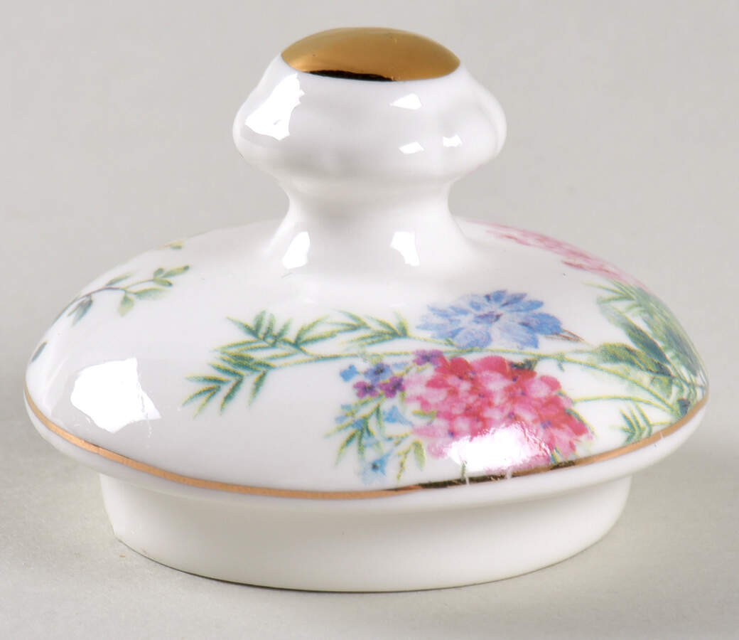Camellia Hydrangea Lid for Sugar Bowl by Grace's Teaware-1