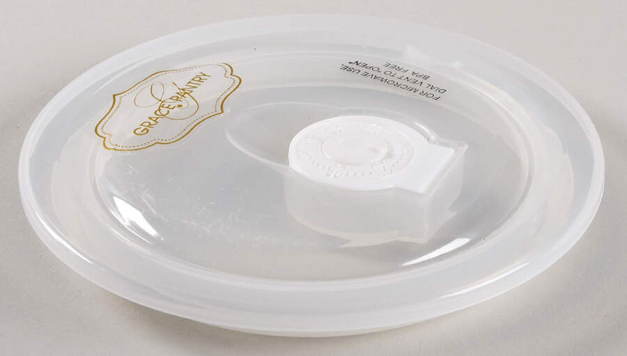 Camellia Hydrangea Plastic Lid for 5" Ceramic Storage Bowl by Grace's Teaware-1