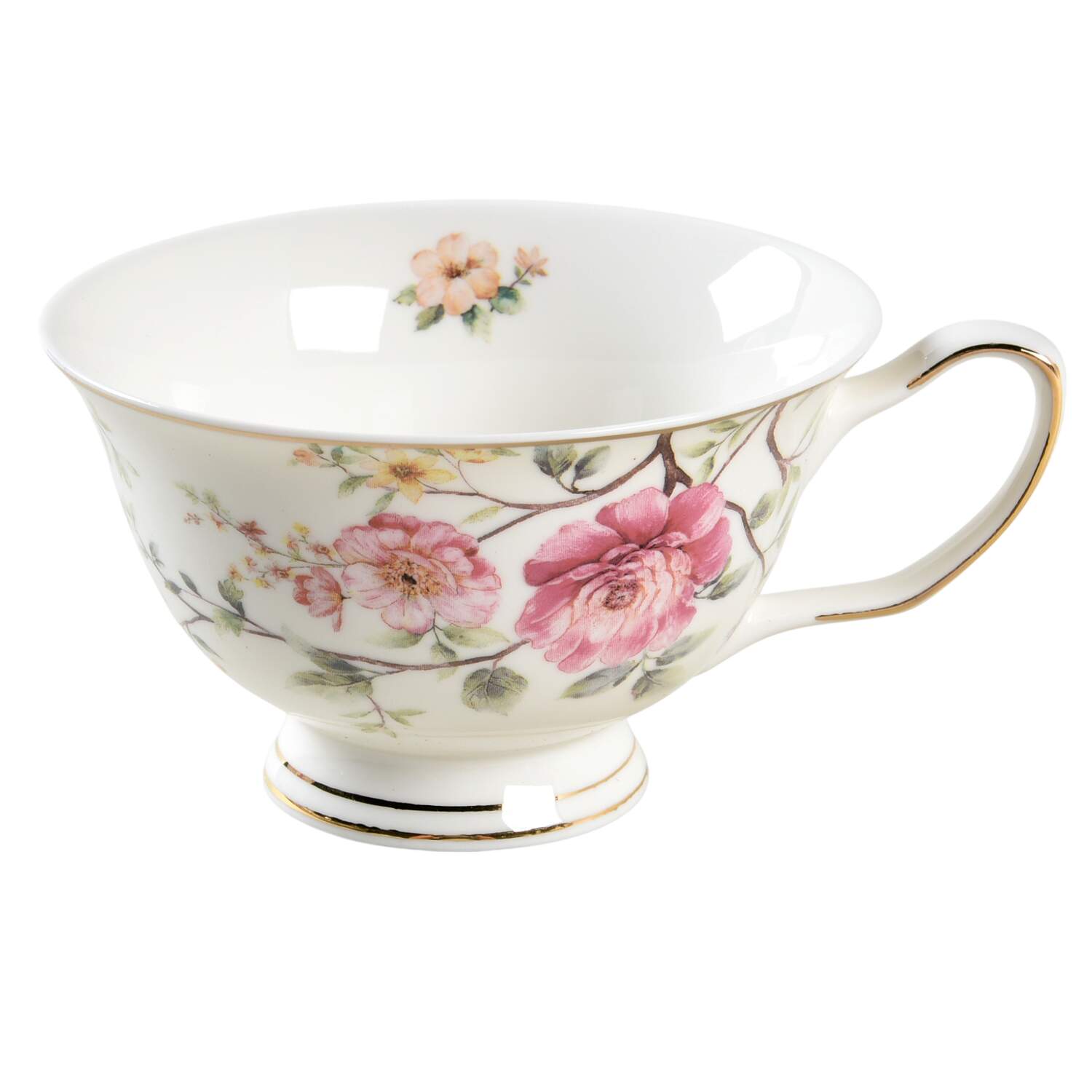 Camellia Hydrangea Footed Cup by Grace's Teaware-1