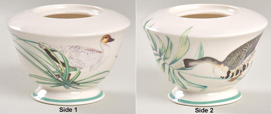Lakeside Bird Sugar Bowl No Lid by Grace's Teaware-1