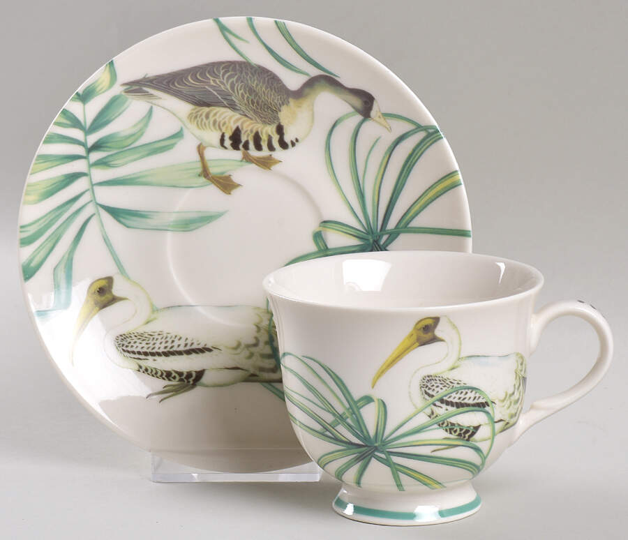 Lakeside Bird Footed Cup & Saucer Set by Grace's Teaware-1