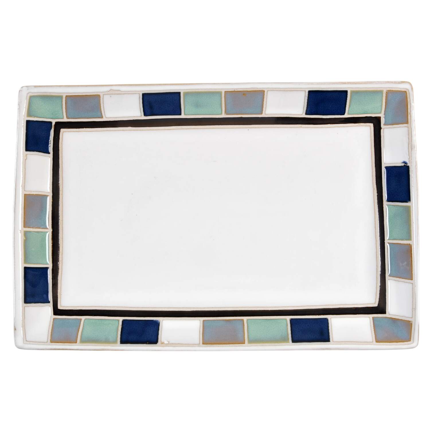 Casa Blanca 14" Rectangular Serving Platter by Gibson Designs-1
