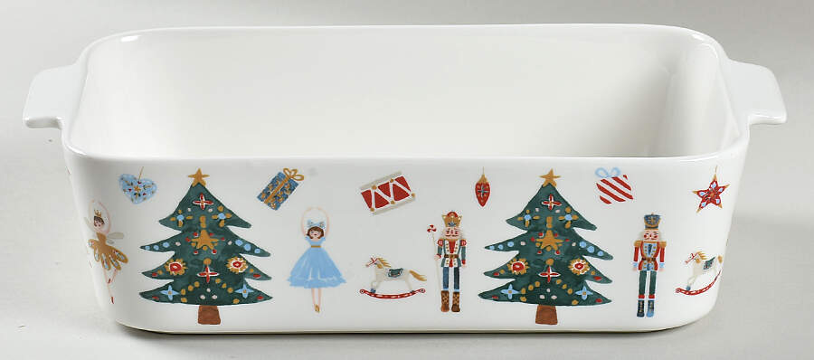 Christmas Cheer Rectangular Baker No Lid by Grace's Teaware-1