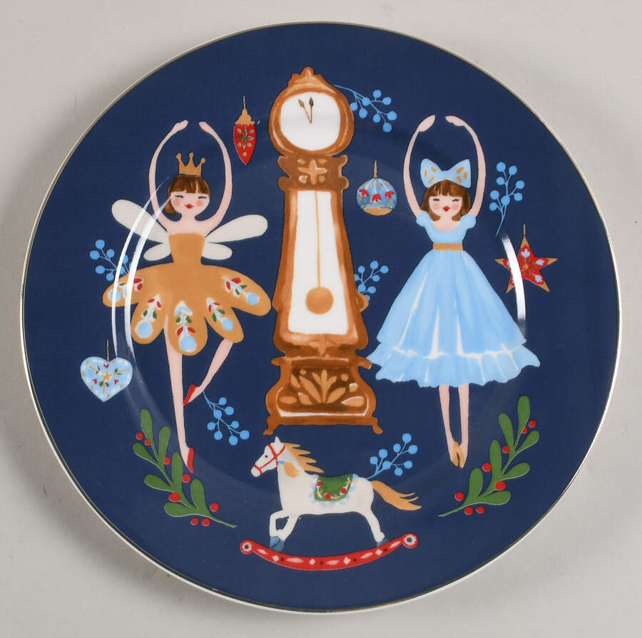 Christmas Cheer Salad Plate by Grace's Teaware-1