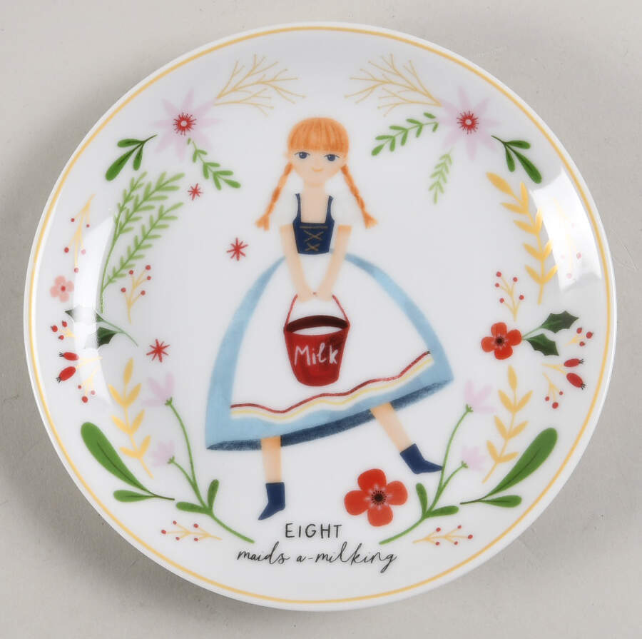 Christmas Cheer Appetizer Plate by Grace's Teaware-1