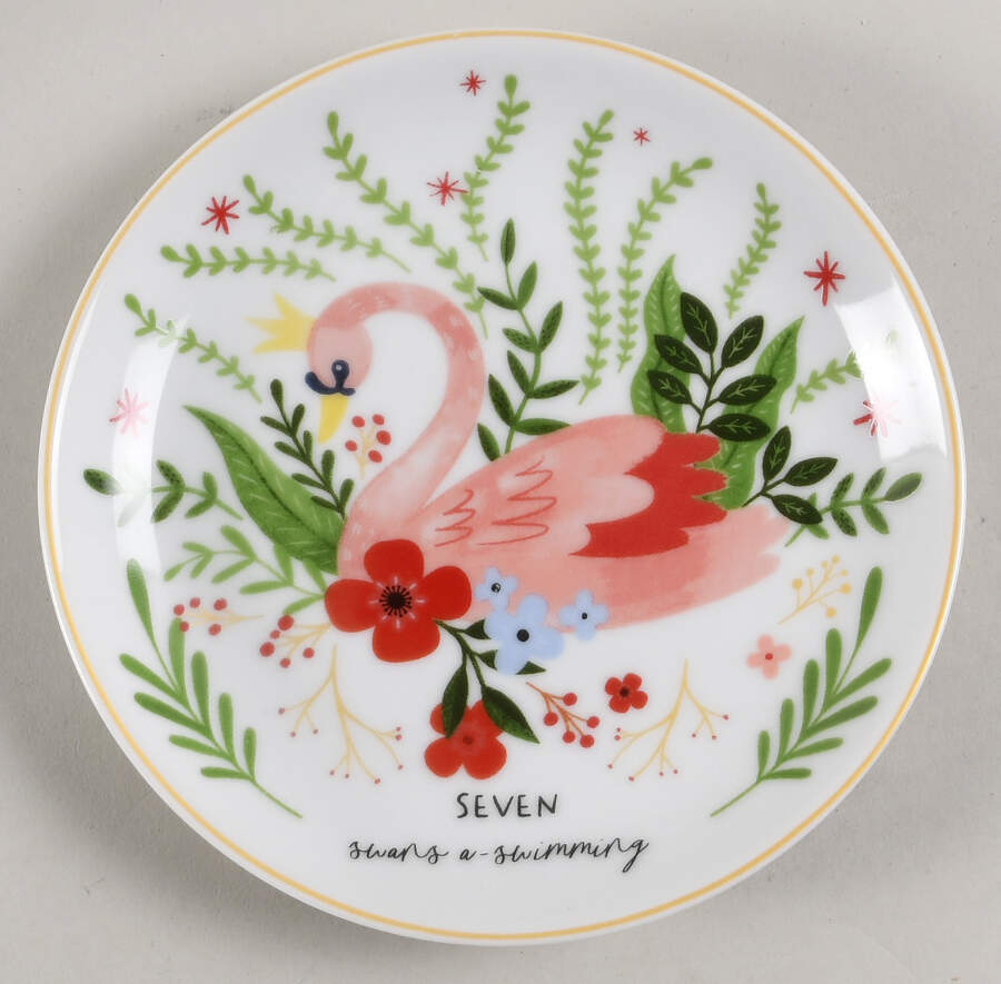 Christmas Cheer Appetizer Plate by Grace's Teaware-1