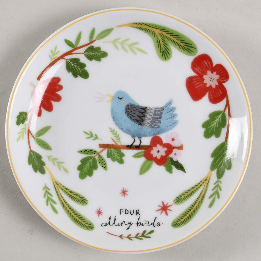 Christmas Cheer Appetizer Plate by Grace's Teaware-1