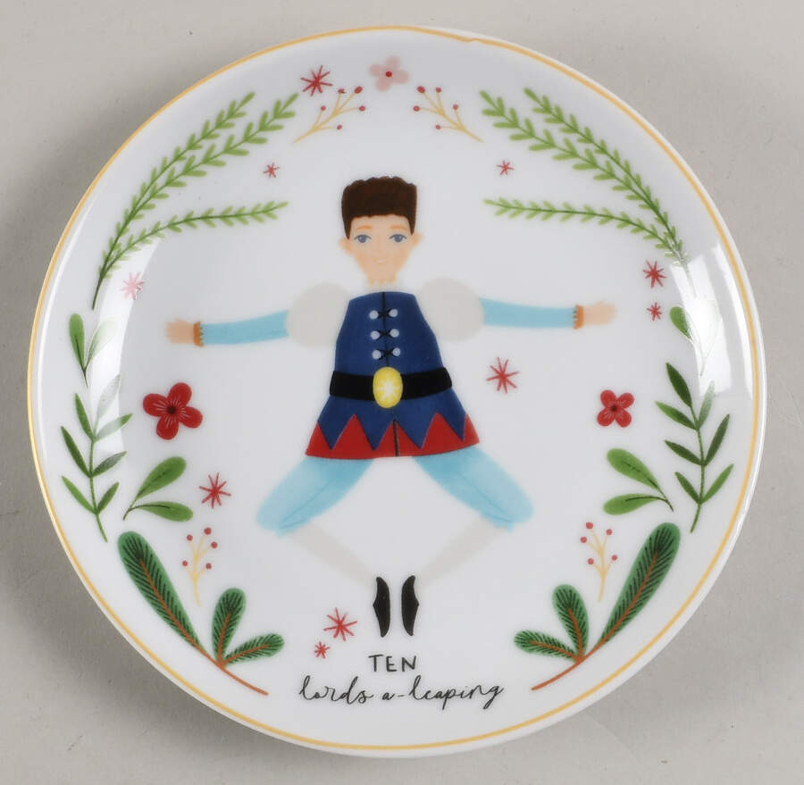 Christmas Cheer Appetizer Plate by Grace's Teaware-1