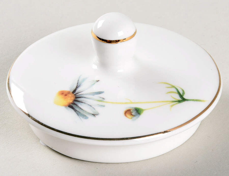 Butterfly Tulip Baroque Lid for Sugar Bowl by Grace's Teaware-1