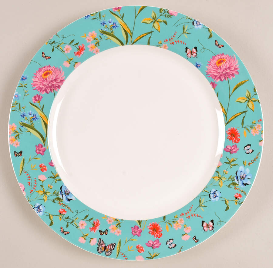 Butterfly Garden Dinner Plate by Grace's Teaware-1