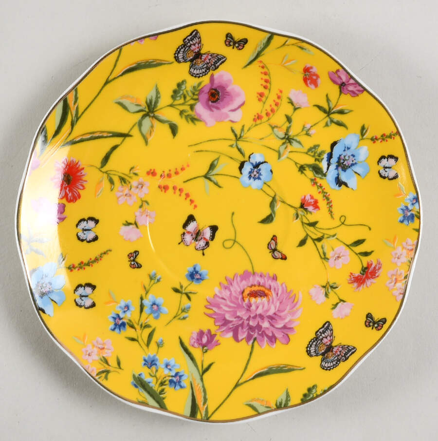 Butterfly Garden Footed Cup by Grace's Teaware-1