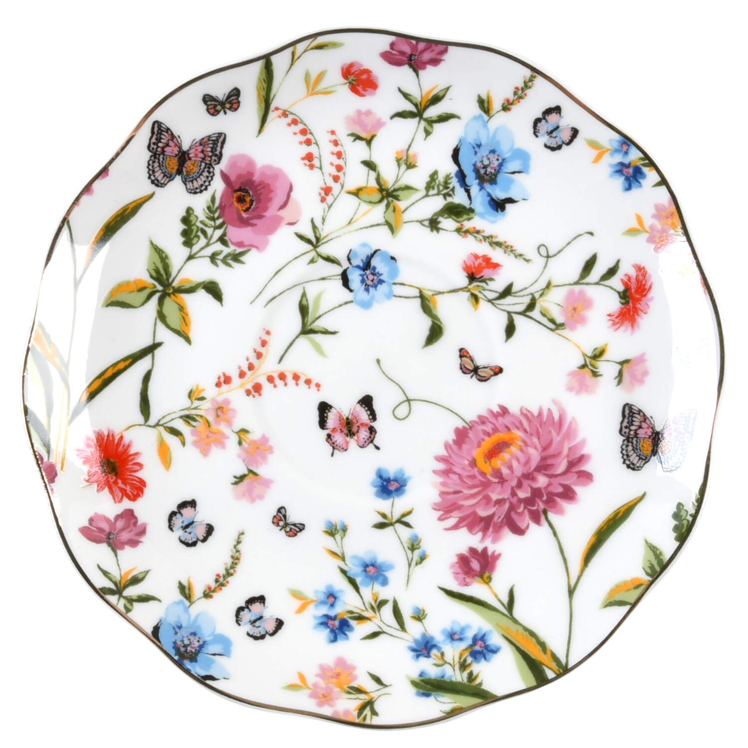 Butterfly Garden Saucer by Grace's Teaware-1