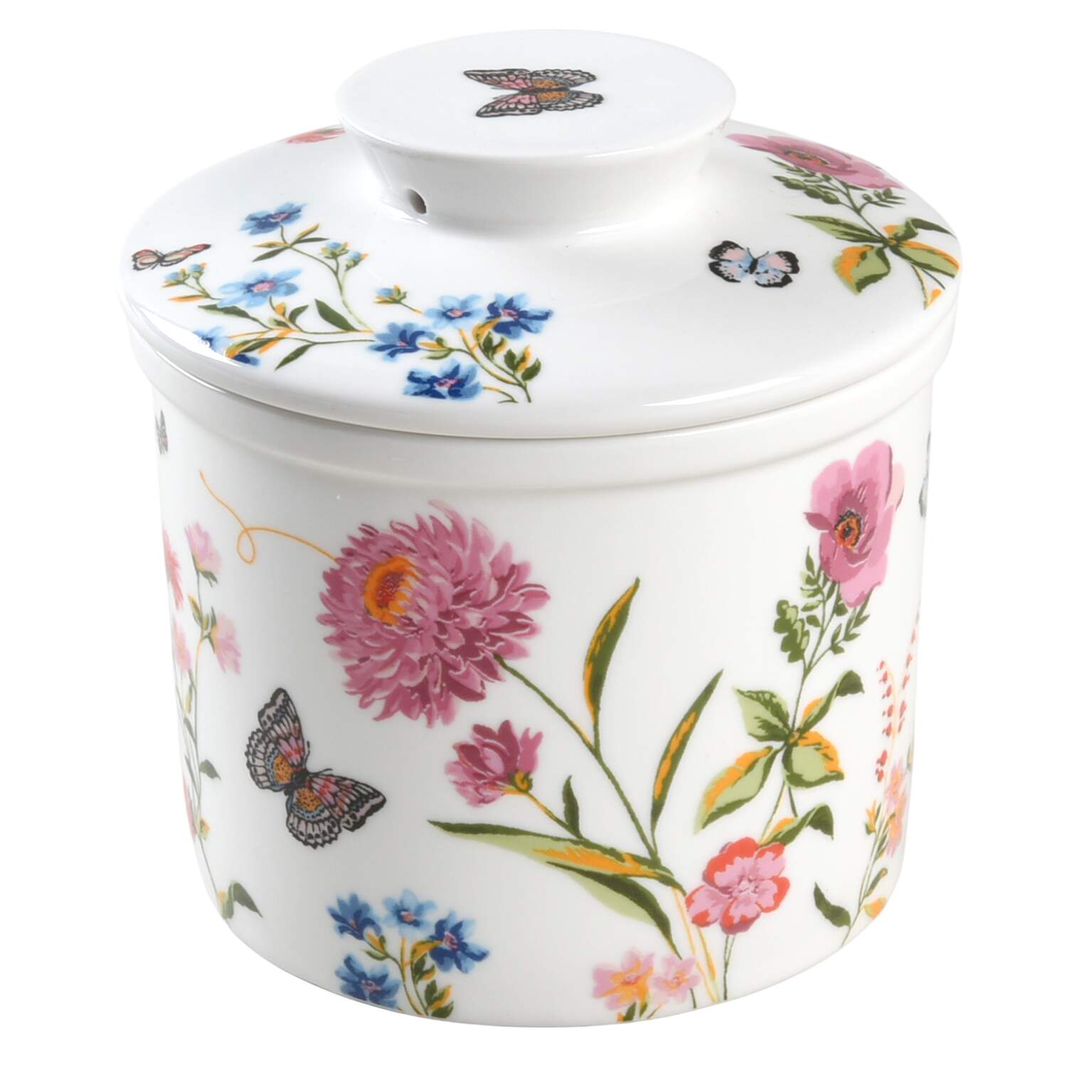 Butterfly Garden Butter Keeper by Grace's Teaware-1
