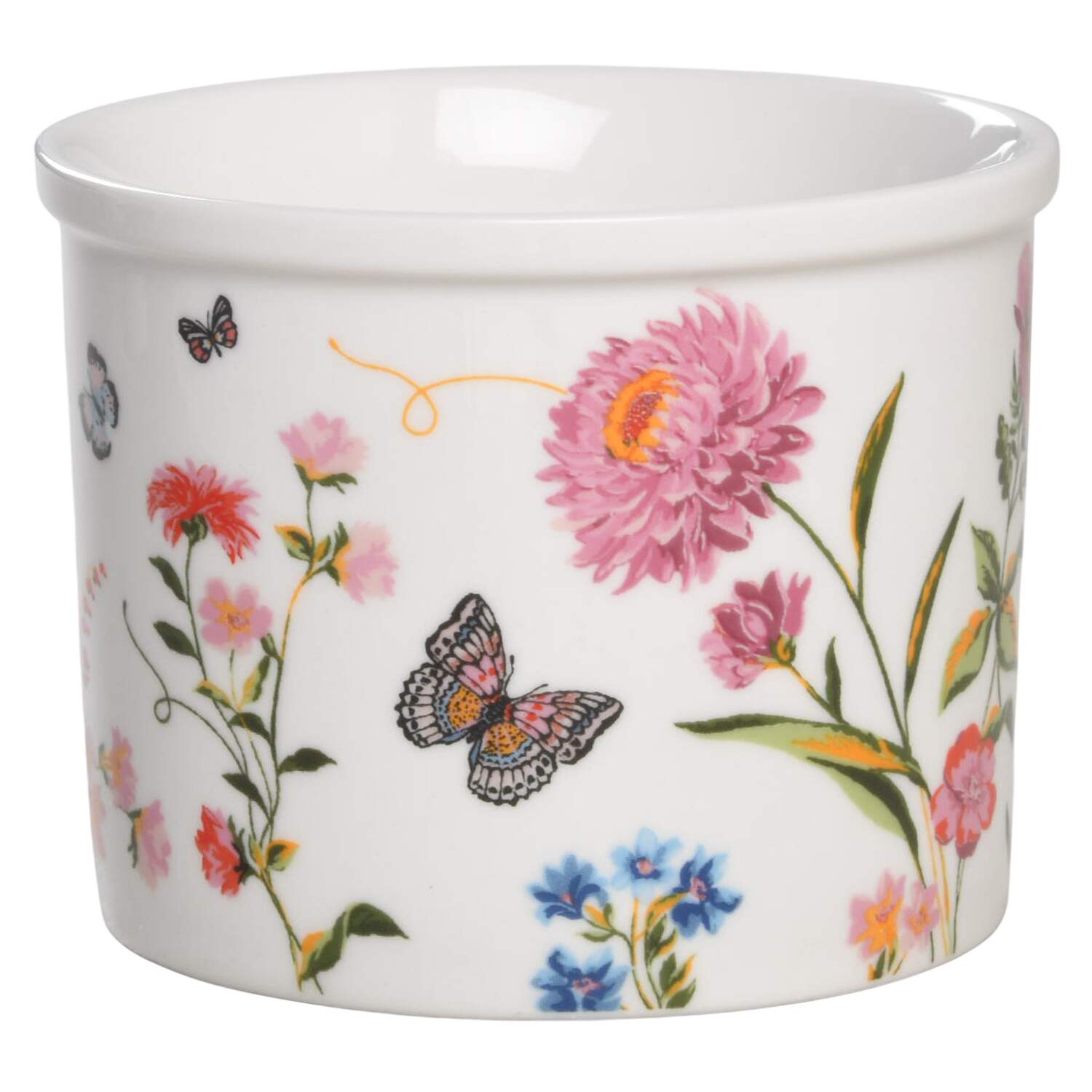 Butterfly Garden Butter Crock No Lid by Grace's Teaware-1