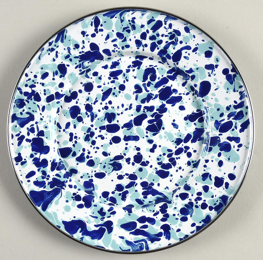 Ocean Enamelware Individual Sandwich Plate by Golden Rabbit Enamelware-1