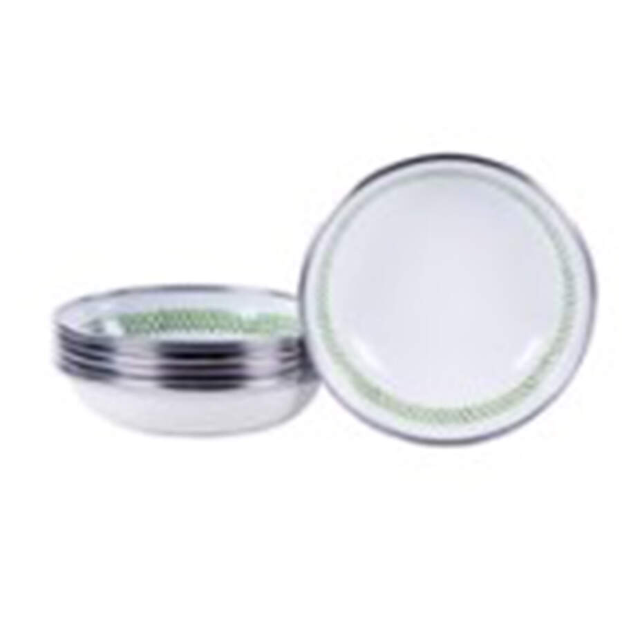 Green Scallop Enamelware Individual Tasting Bowl by Golden Rabbit Enamelware-1