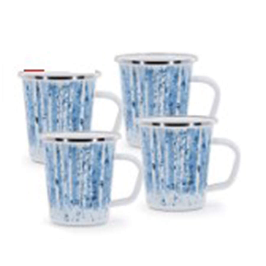 Aspen Grove Enamelware Latte Mug by Golden Rabbit Enamelware-1