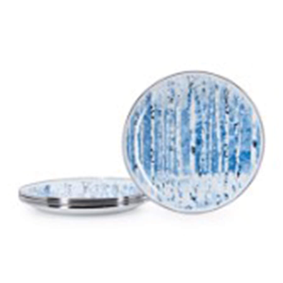 Aspen Grove Enamelware Dinner Plate by Golden Rabbit Enamelware-1