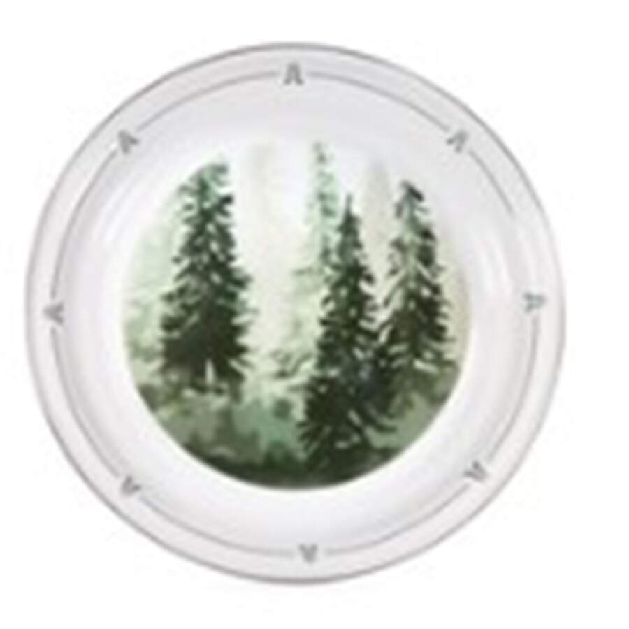 Forest Glen Enamelware 15" Round Tray by Golden Rabbit Enamelware-1