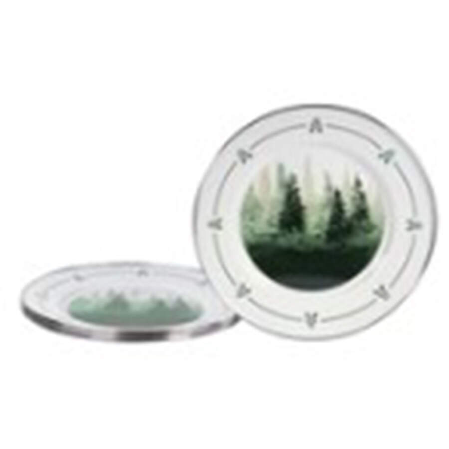 Forest Glen Enamelware Individual Sandwich Plate by Golden Rabbit Enamelware-1