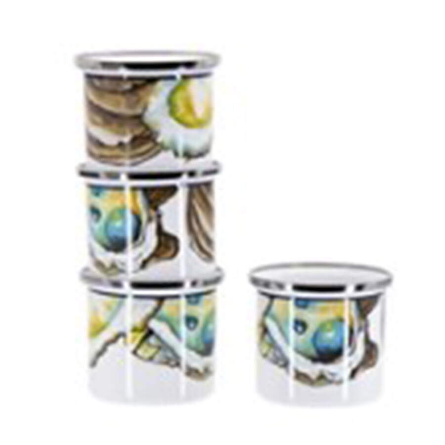 Oyster Enamelware Oyster Shooter by Golden Rabbit Enamelware-1